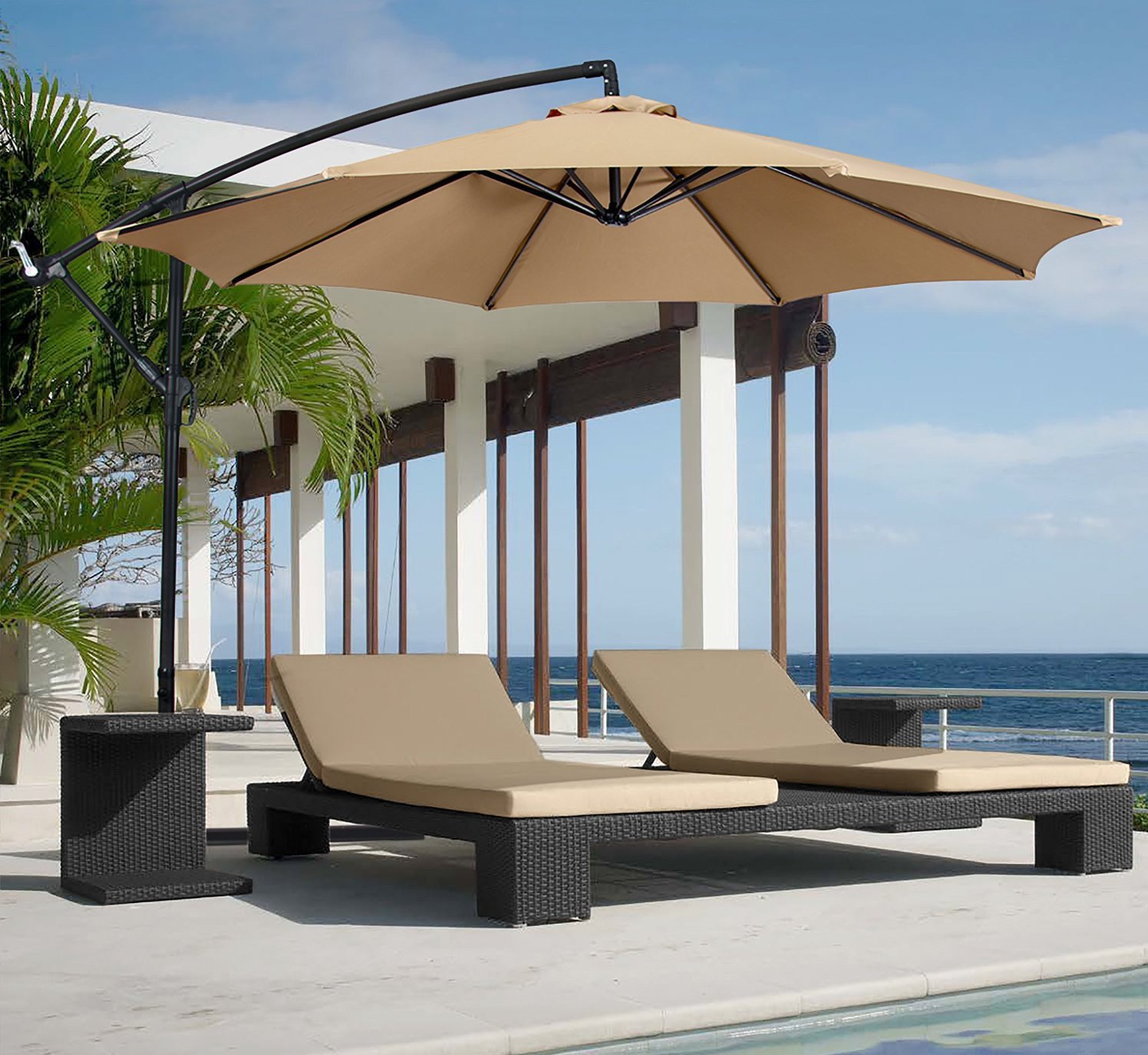 Outdoor 3m Side Leisure Patio Umbrella - Image 8
