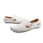 Extra-Large Men's Shoes Microfiber Leather Autumn And Winter Casual Leather Shoes