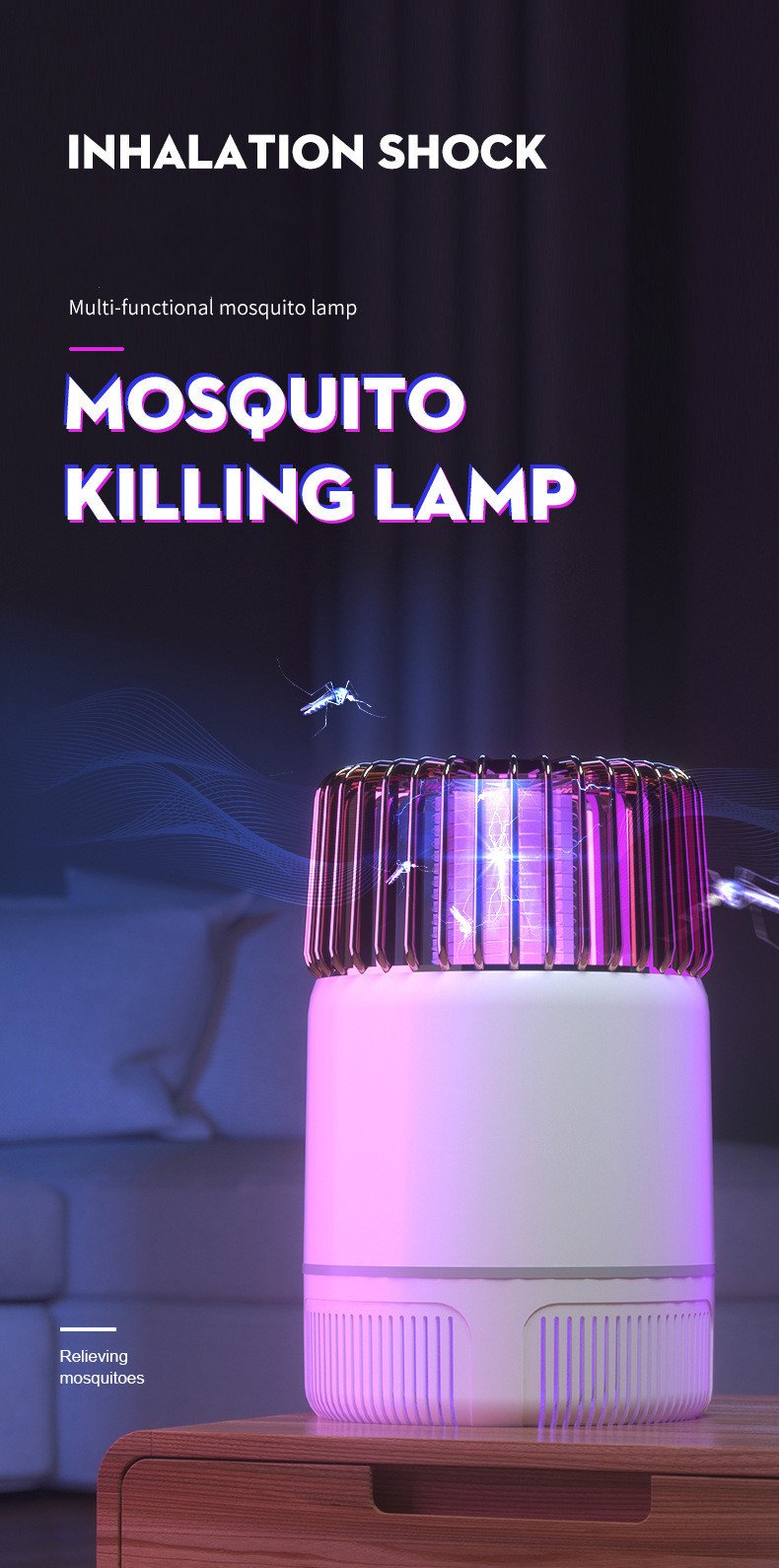 Electric Mosquito Killer Lamp Household Mosquito Killer Lamp USB Mosquito Killer - Image 6