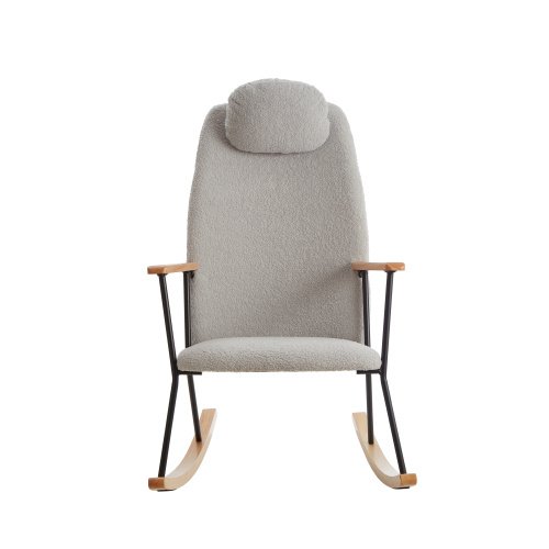 Modern Rocking Chairs Upholstered Chairs Comfortable Side Chairs For Children's Rooms, Bedrooms, Living Rooms - Image 9