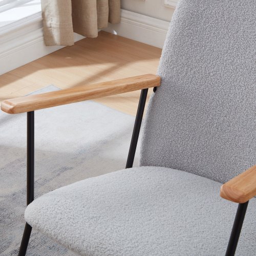 Modern Rocking Chairs Upholstered Chairs Comfortable Side Chairs For Children's Rooms, Bedrooms, Living Rooms - Image 8