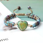 Double Layer Bead 4mm Woven Double Row Bracelet